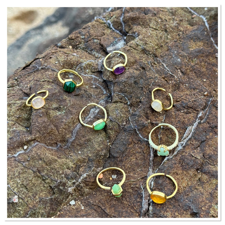 Les bagues en pierres naturelles