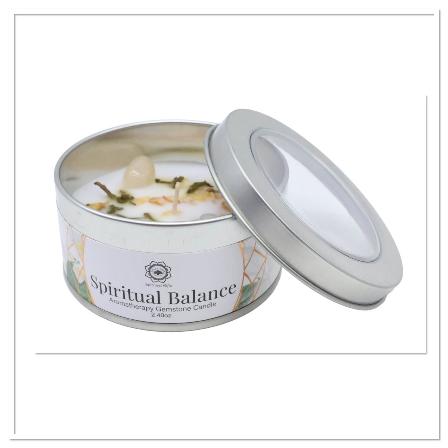 Bougie Jasmin + Pierres Cristal de roche = Bien-être profond et reconnexion avec soi-même
