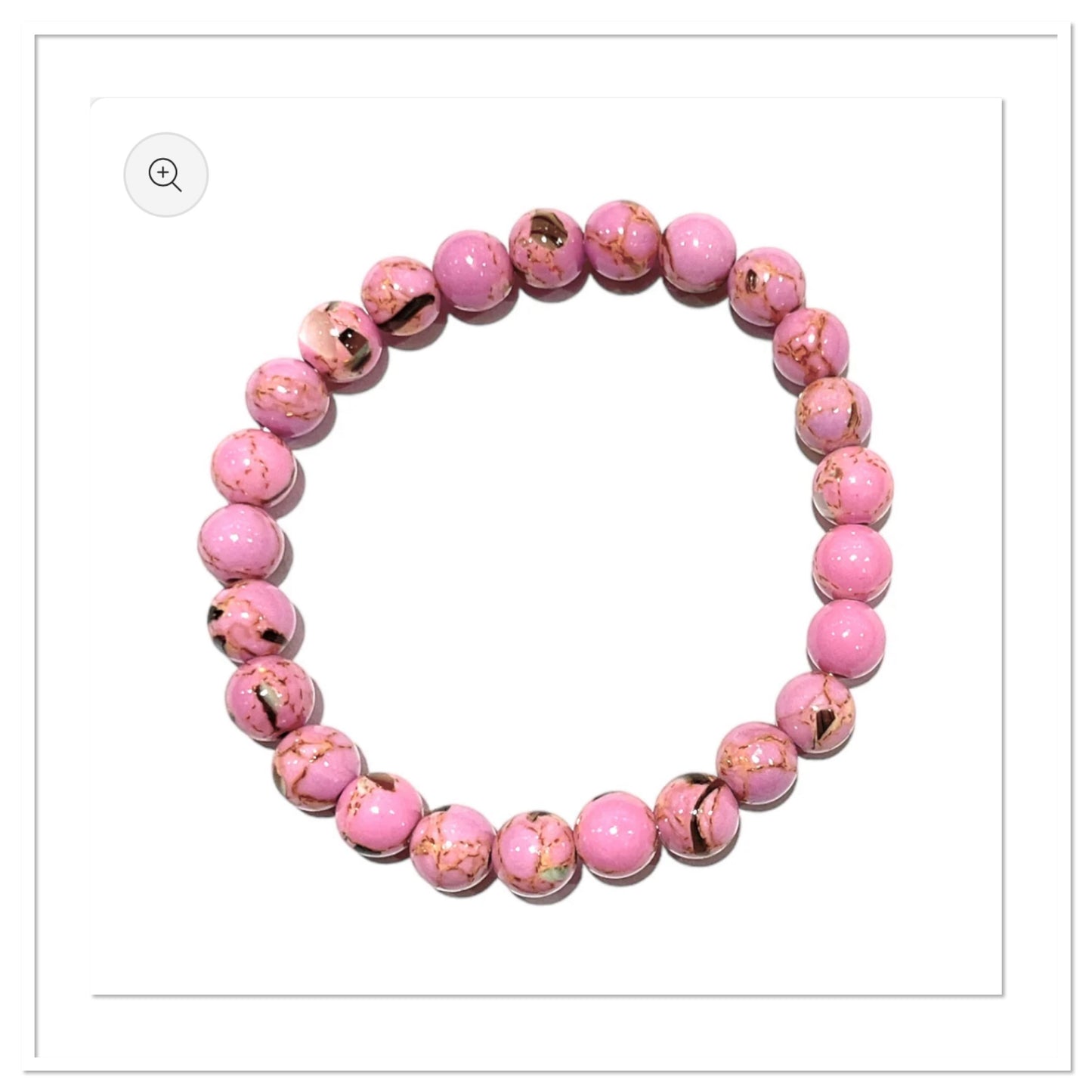 Howlite en coquillage rose ~ Pérennité émotionnelle