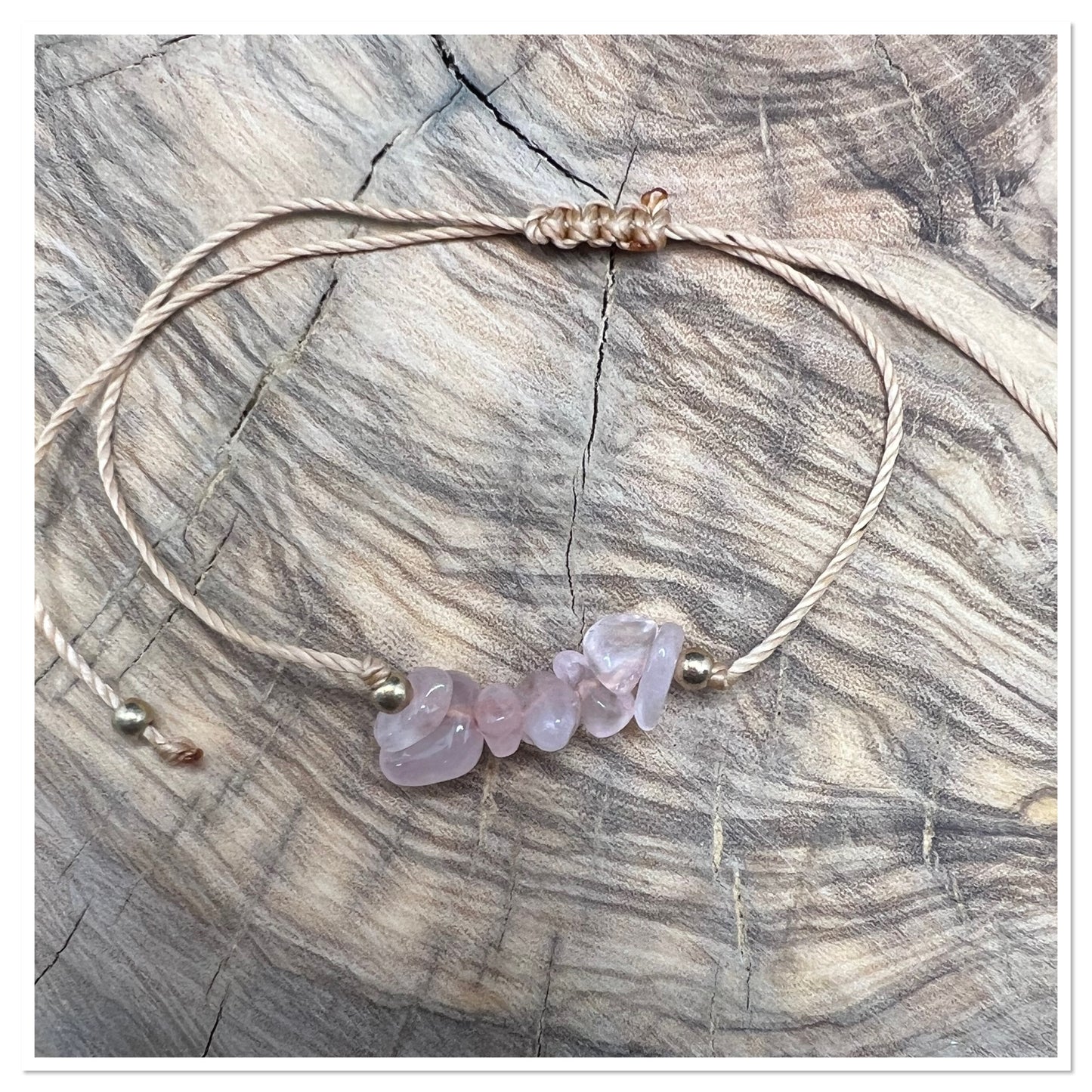Bracelet quartz rose - Bracelet de l'amour et de l'amitié