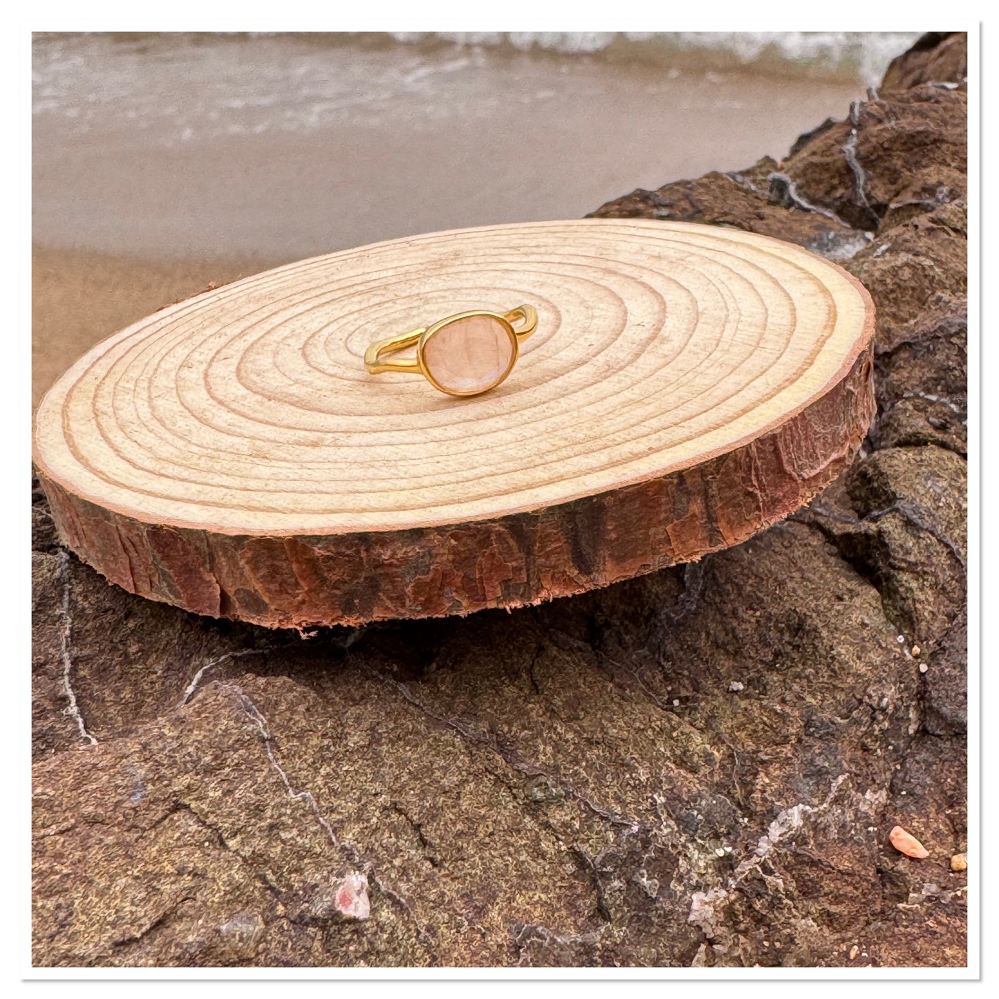 Bague Quartz Rose - Pierre de l'amour & de l'amitié