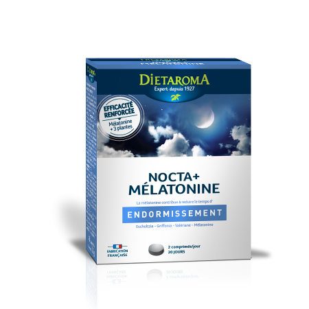 Nocta + Mélatonine - Endormissement, Sommeil perturbé