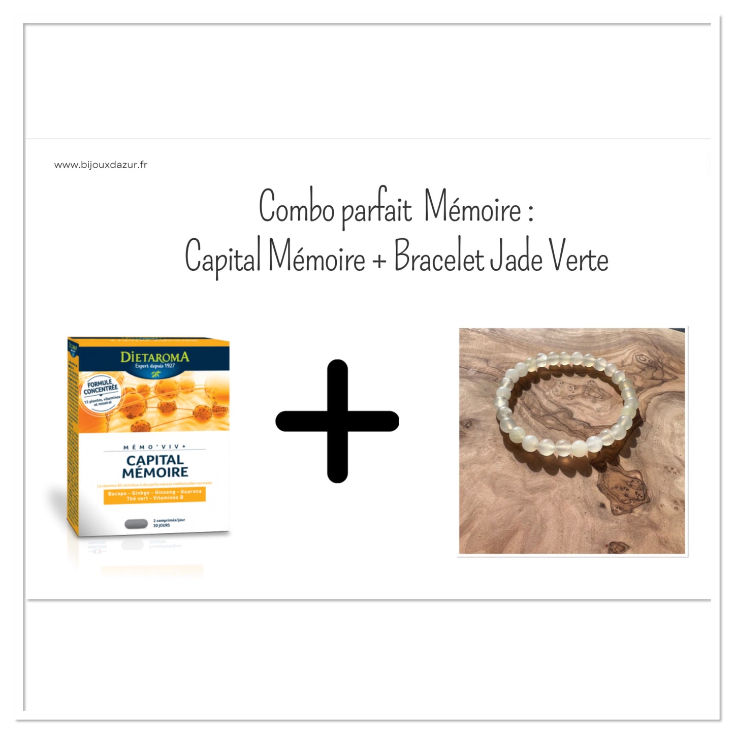 Combo Mémoire : Capital Mémoire + Bracelet Jade Verte
