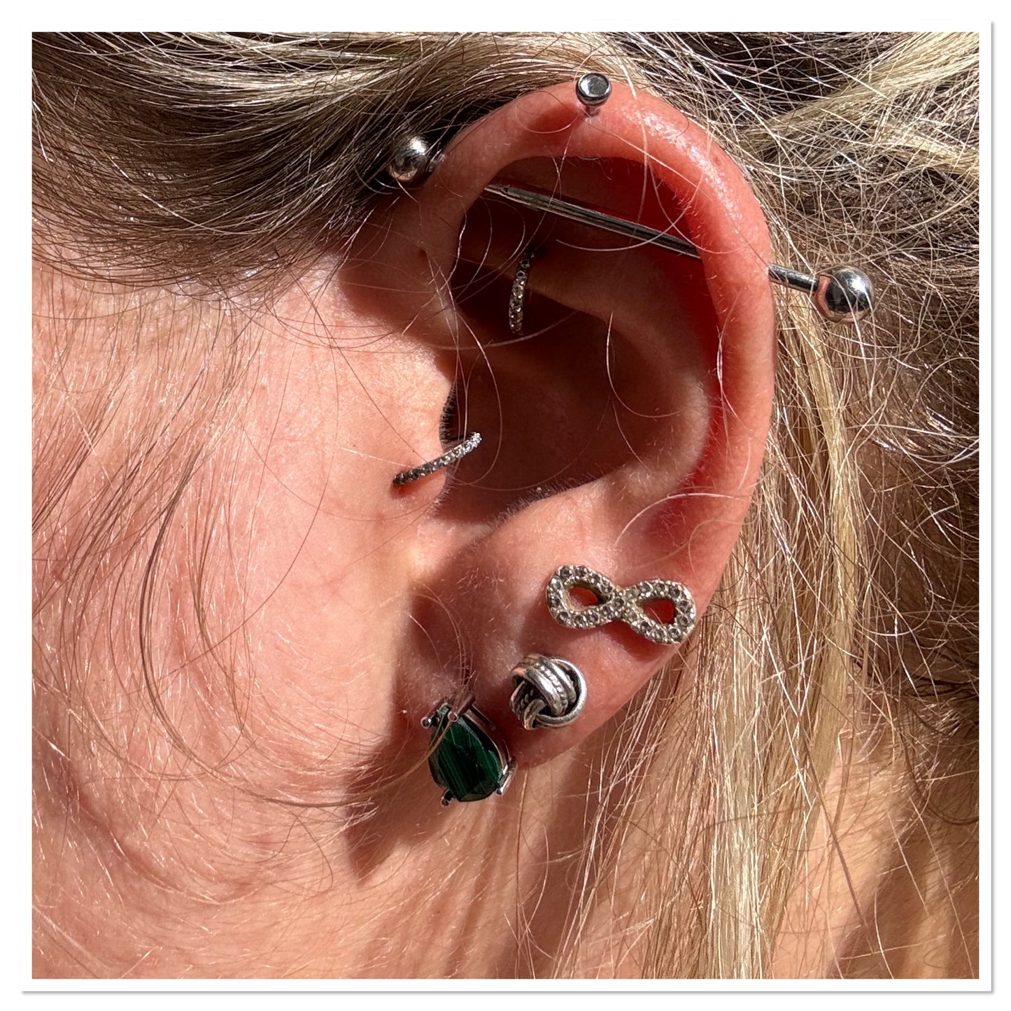 Boucles d'oreilles "larme" Malachite - Pierre Porte-bonheur