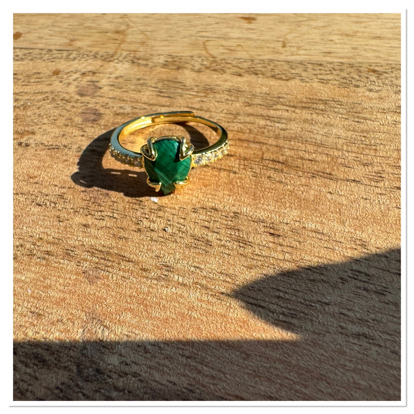 Bague Malachite - Pierre Porte-Bonheur