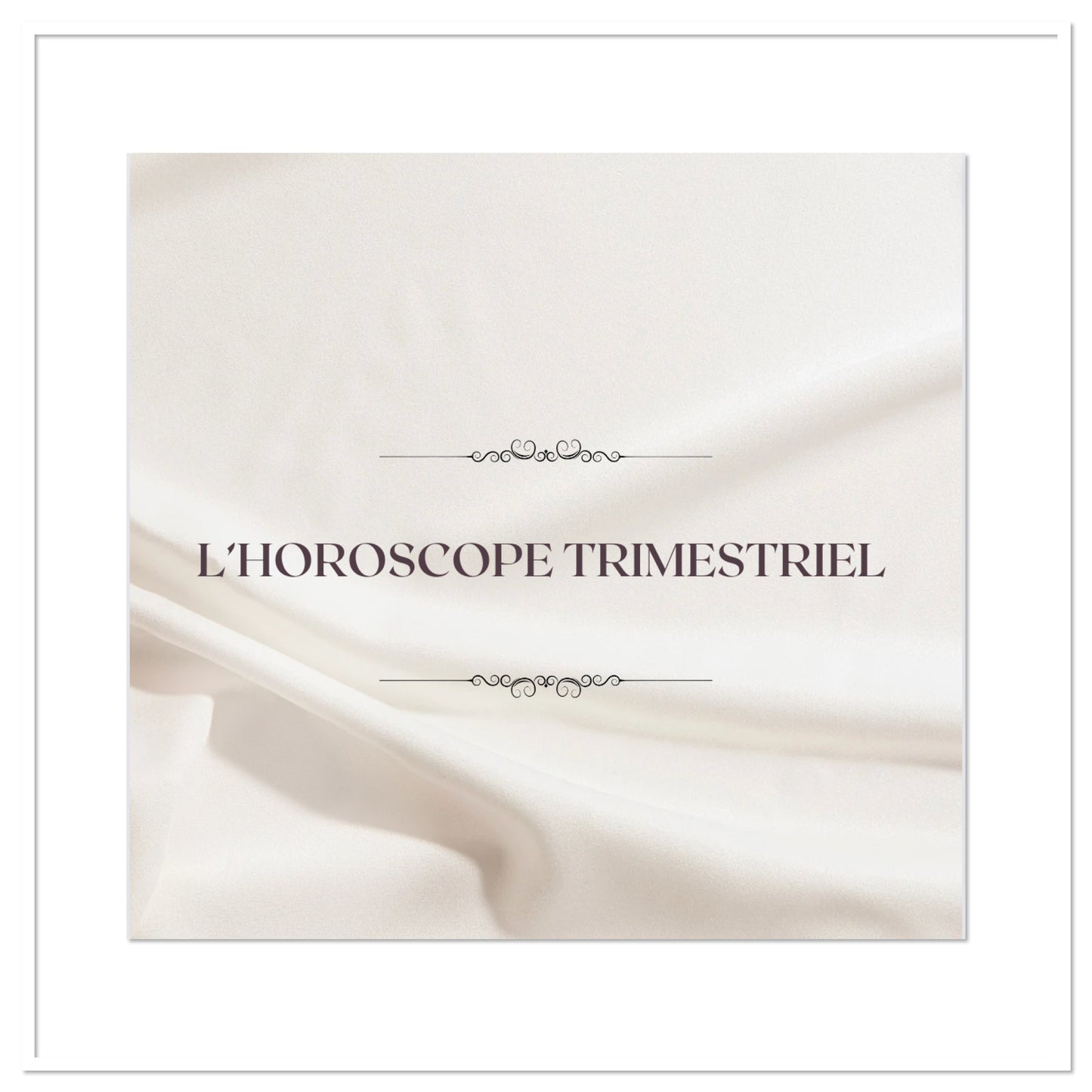 L'horoscope trimestriel SANS prédiction format PDF