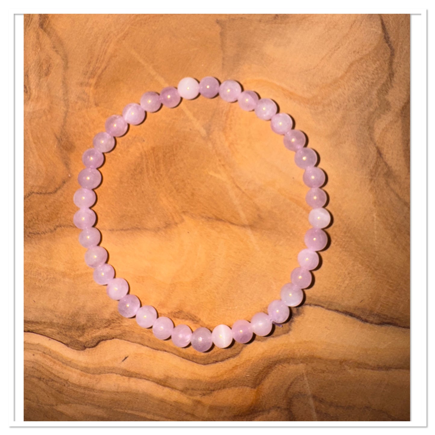 Kunzite 4mm - Amour, Amitié, Famille