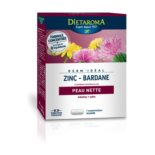 Derm'Idéal Zinc Bardane - Peau nette des ados & des adultes