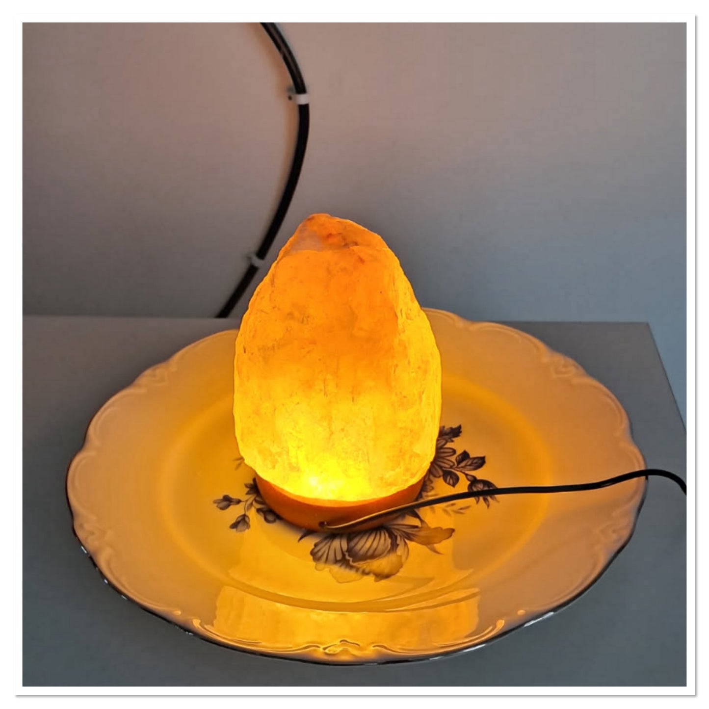 Lampe en cristal de sel de l’Himalaya