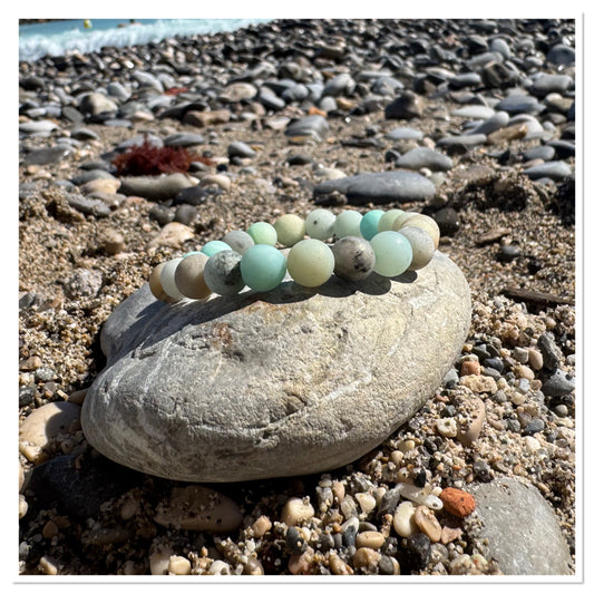 Bracelet amazonite 6mm - Pierre de la stabilité émotionnelle