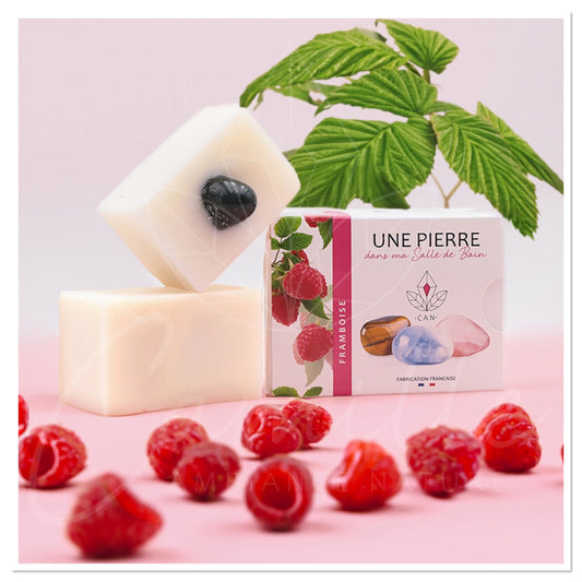 Savon senteur framboise & Pierre mystère