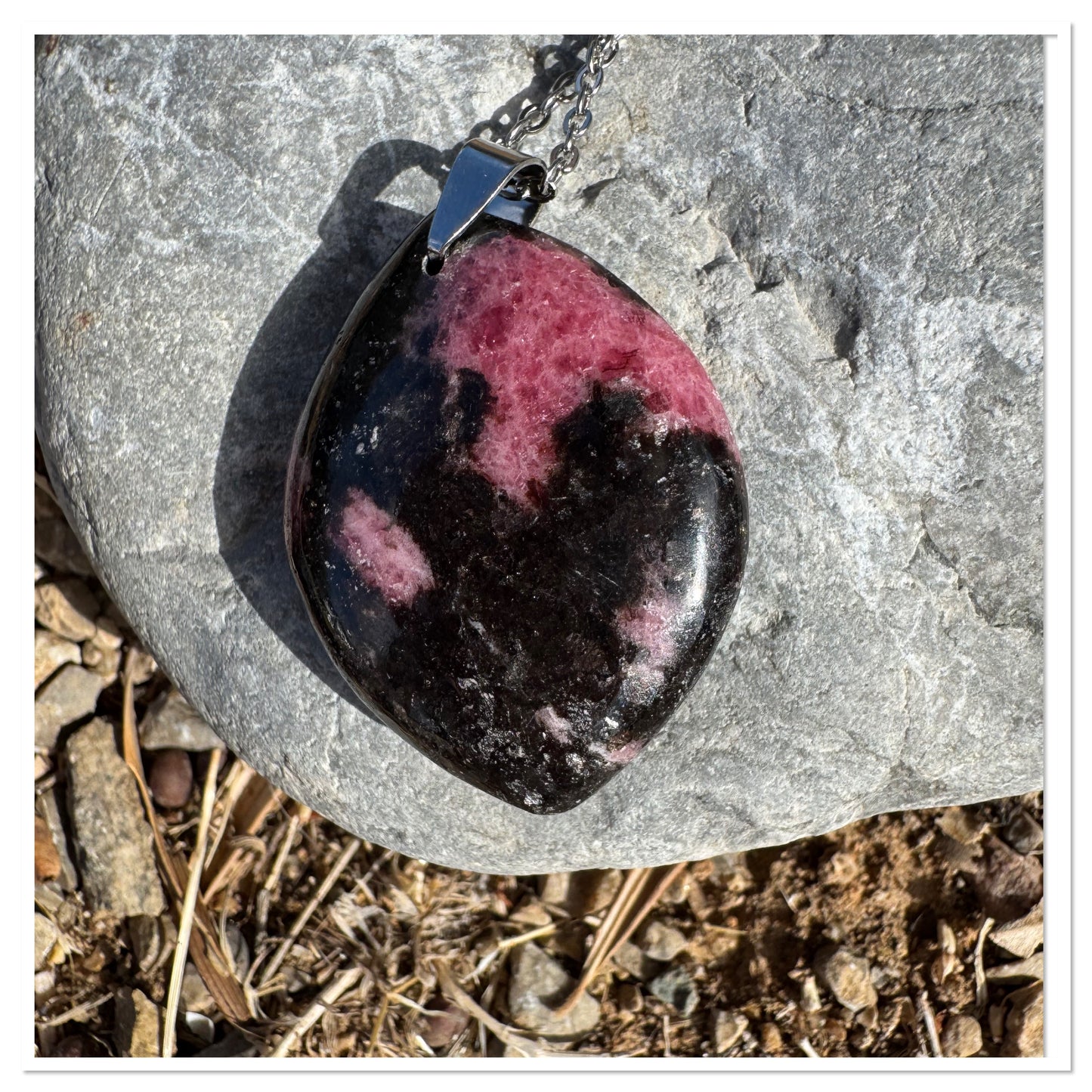 Pendentif Rhodonite - Confiance en soi