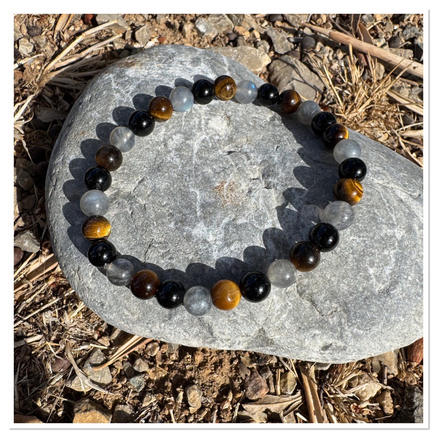 Protection absolue - Tourmaline noire, Labradorite & Œil de Tigre