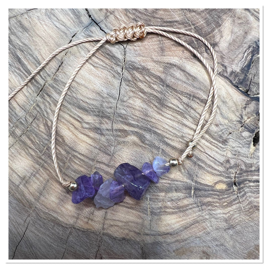 Bracelet améthyste - Bracelet contre les angoisses et le stress